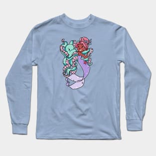 Octopus and Mermaid Long Sleeve T-Shirt